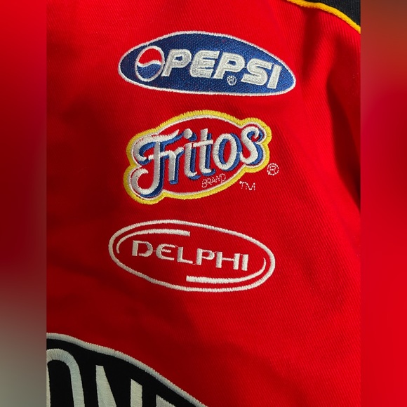 Nascar NWT Jeff Gordon Vintage DuPont Racing Flames Jacket by JH Designs-Size XL - Picture 2 of 14